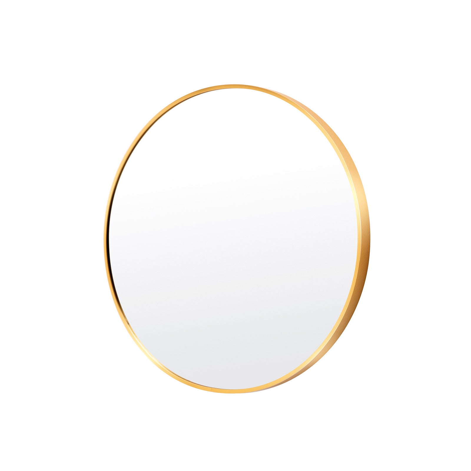 La Bella Gold Wall Mirror Round Aluminum Frame Makeup Decor Bathroom Vanity 50cm - SILBERSHELL