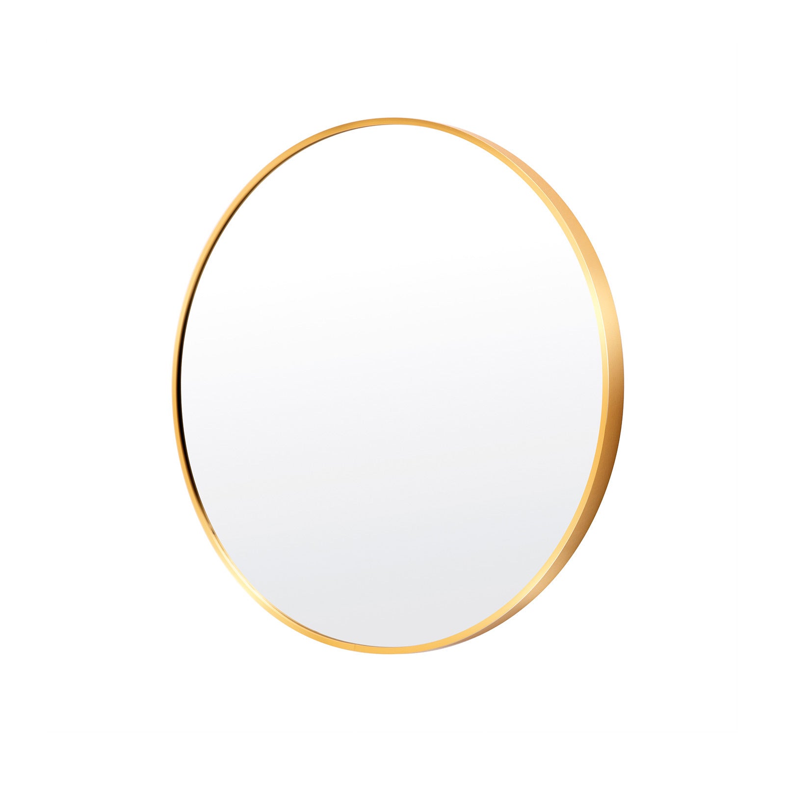 La Bella Gold Wall Mirror Round Aluminum Frame Makeup Decor Bathroom Vanity 60cm - SILBERSHELL