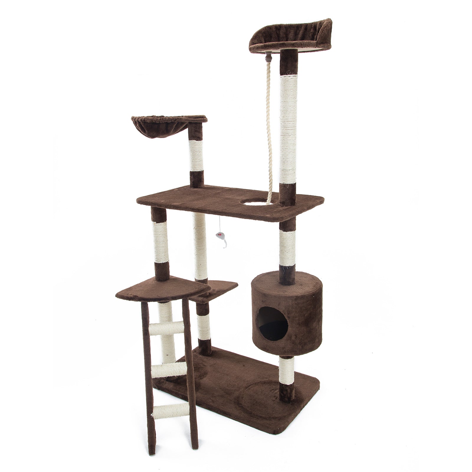 Paw Mate 170cm Brown Cat Tree Fuji Multi Level Scratcher - SILBERSHELL