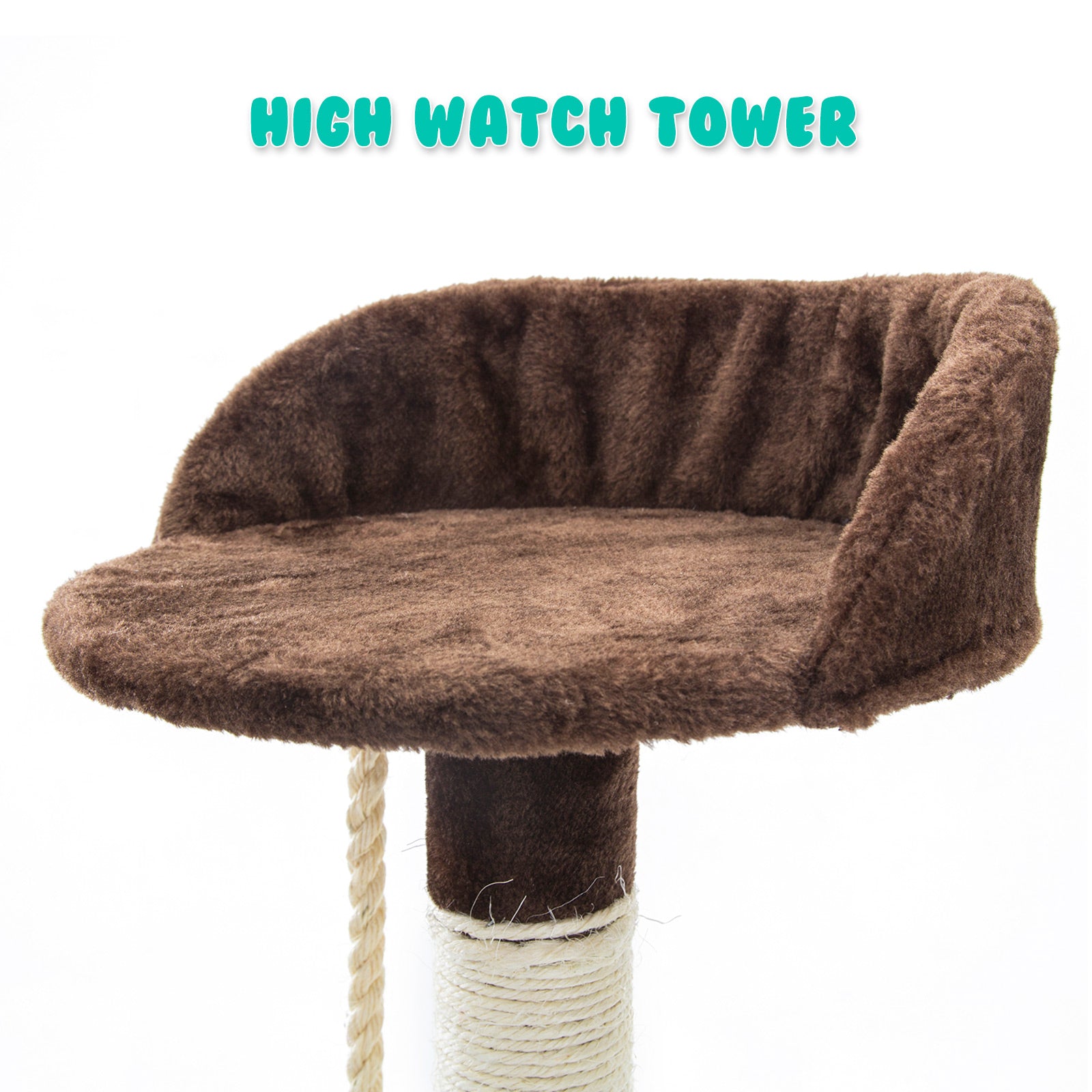 Paw Mate 170cm Brown Cat Tree Fuji Multi Level Scratcher - SILBERSHELL