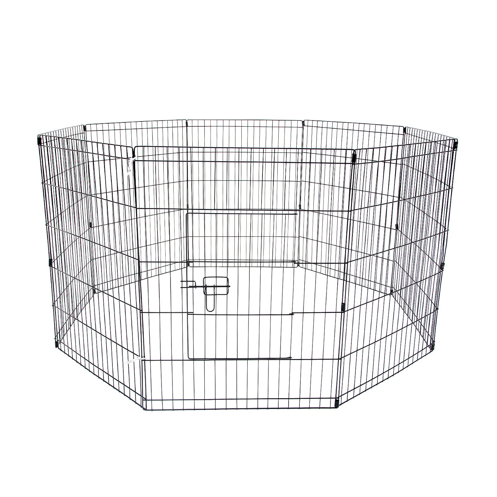 Paw Mate Pet Playpen 8 Panel 30in Foldable Dog Exercise Enclosure Fence Cage - SILBERSHELL