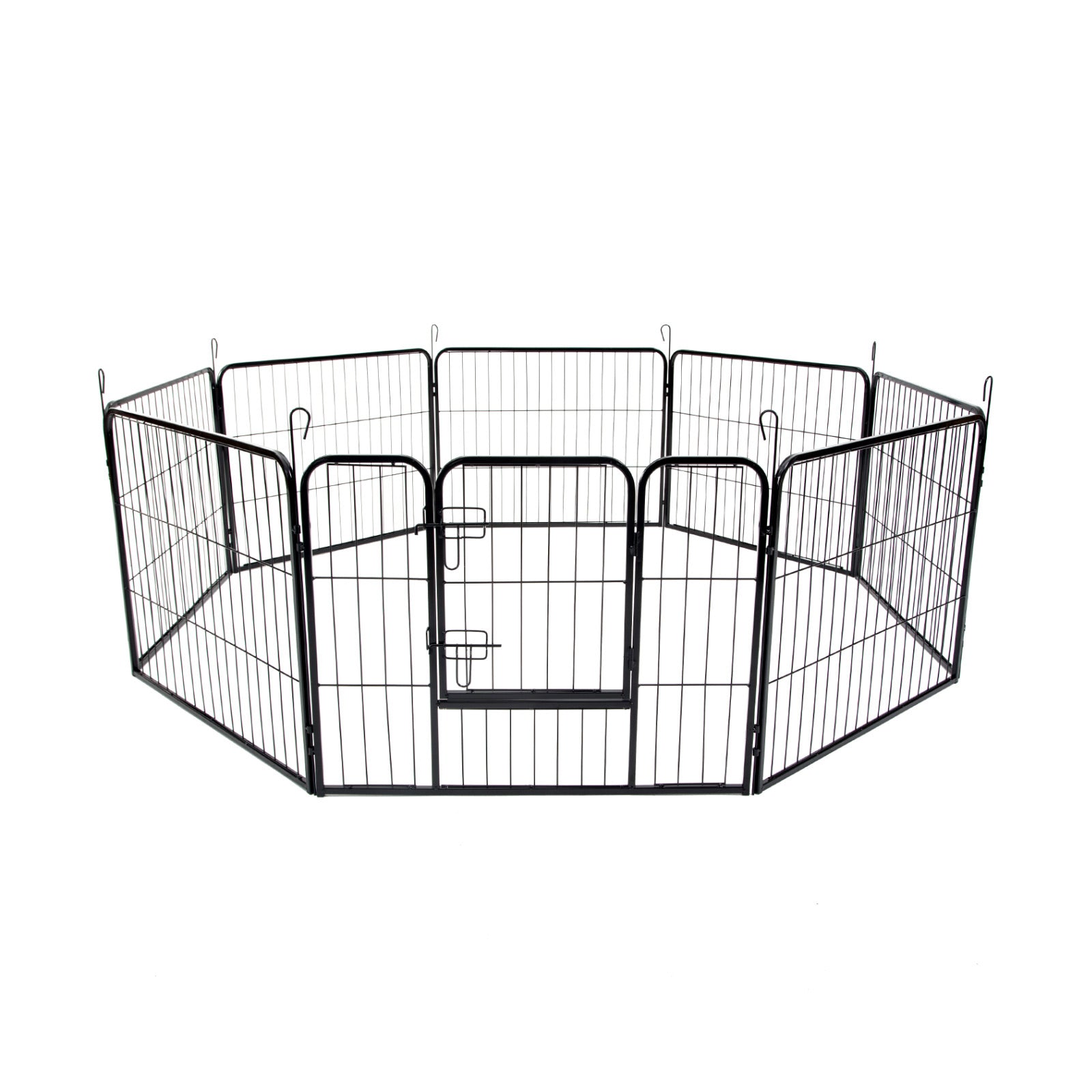 Paw Mate Pet Playpen Heavy Duty 31in 8 Panel Foldable Dog Exercise Enclosure Fence Cage - SILBERSHELL