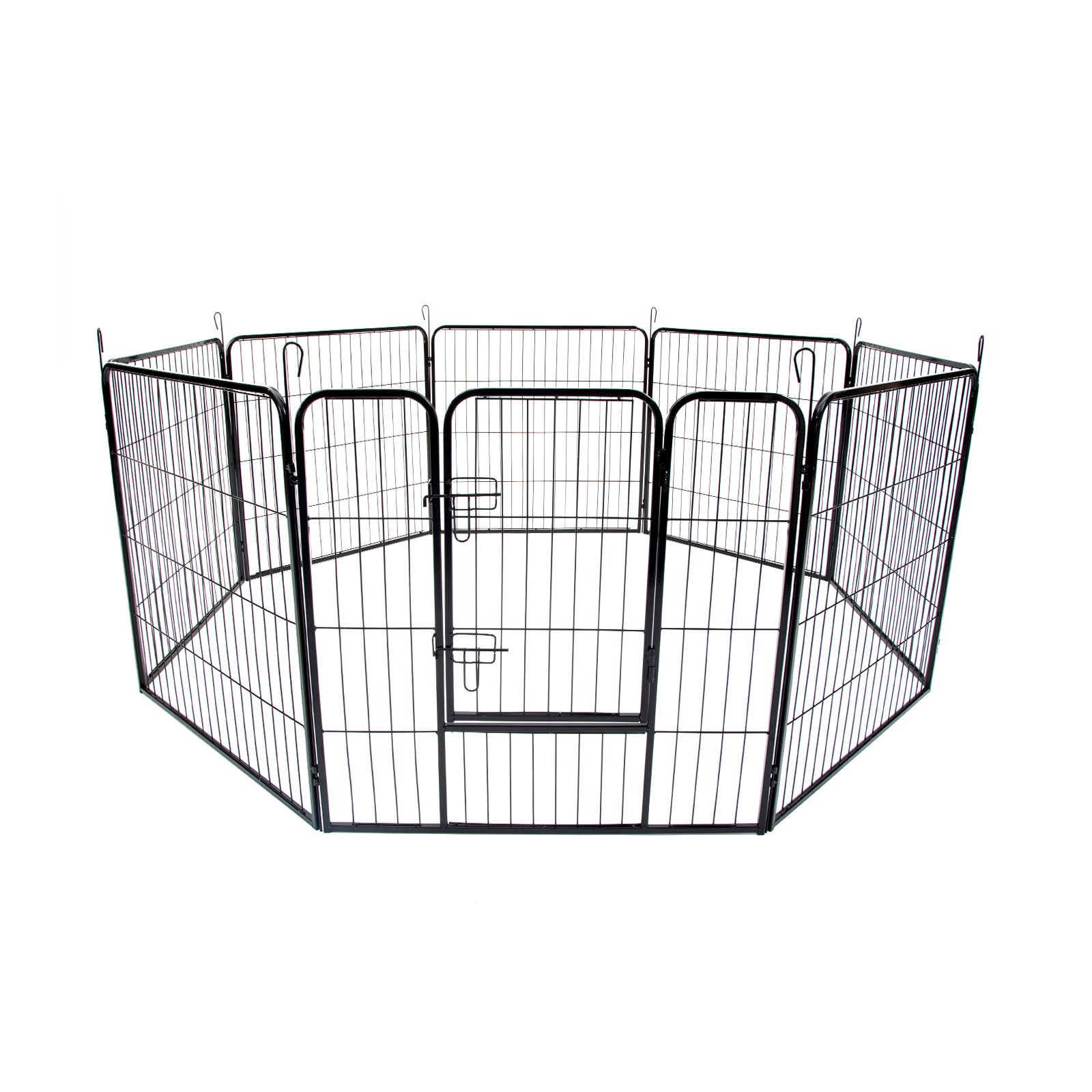 Paw Mate Pet Playpen Heavy Duty 32in 8 Panel Foldable Dog Exercise Enclosure Fence Cage - SILBERSHELL