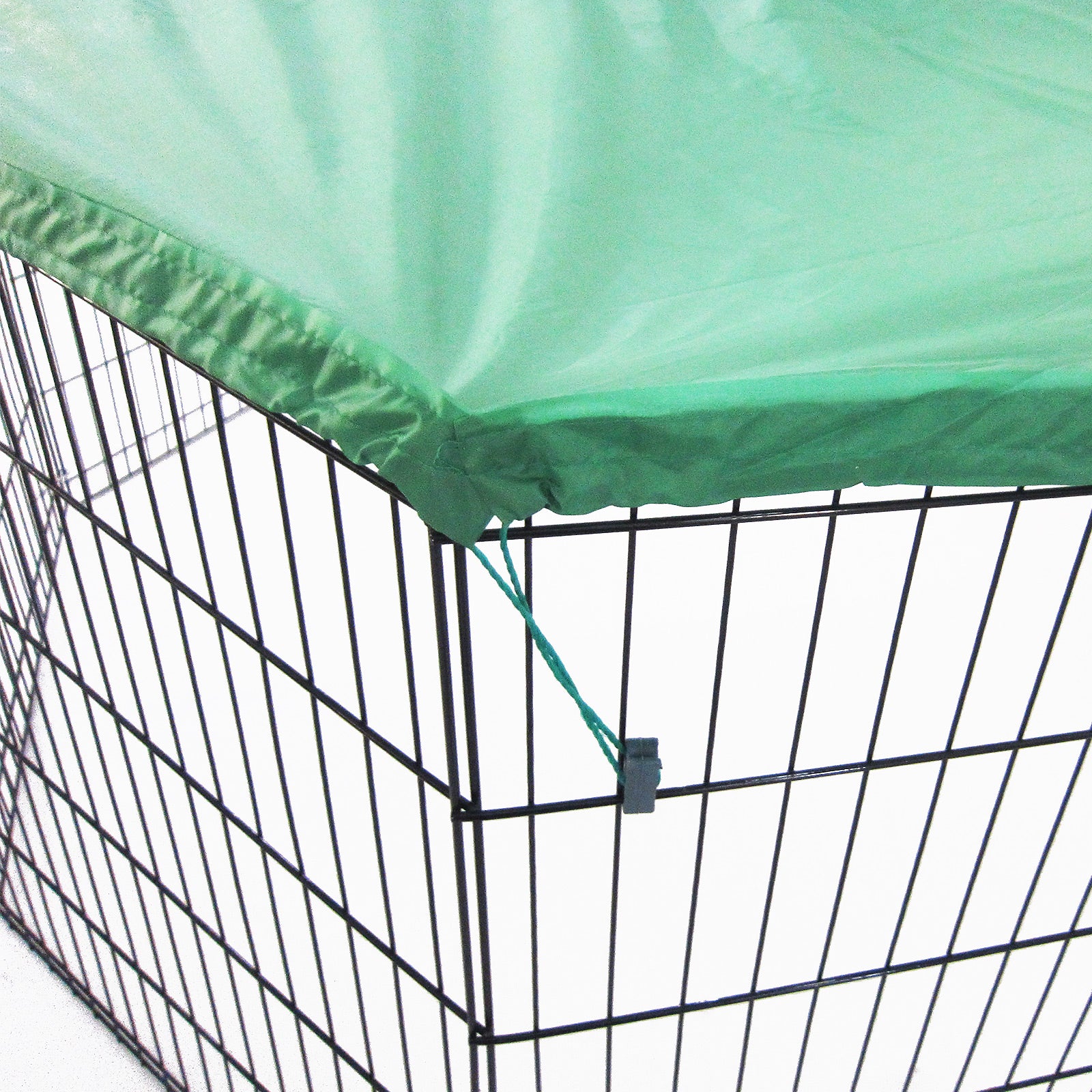 Paw Mate Green Net Cover for Pet Playpen 24in Dog Exercise Enclosure Fence Cage - SILBERSHELL