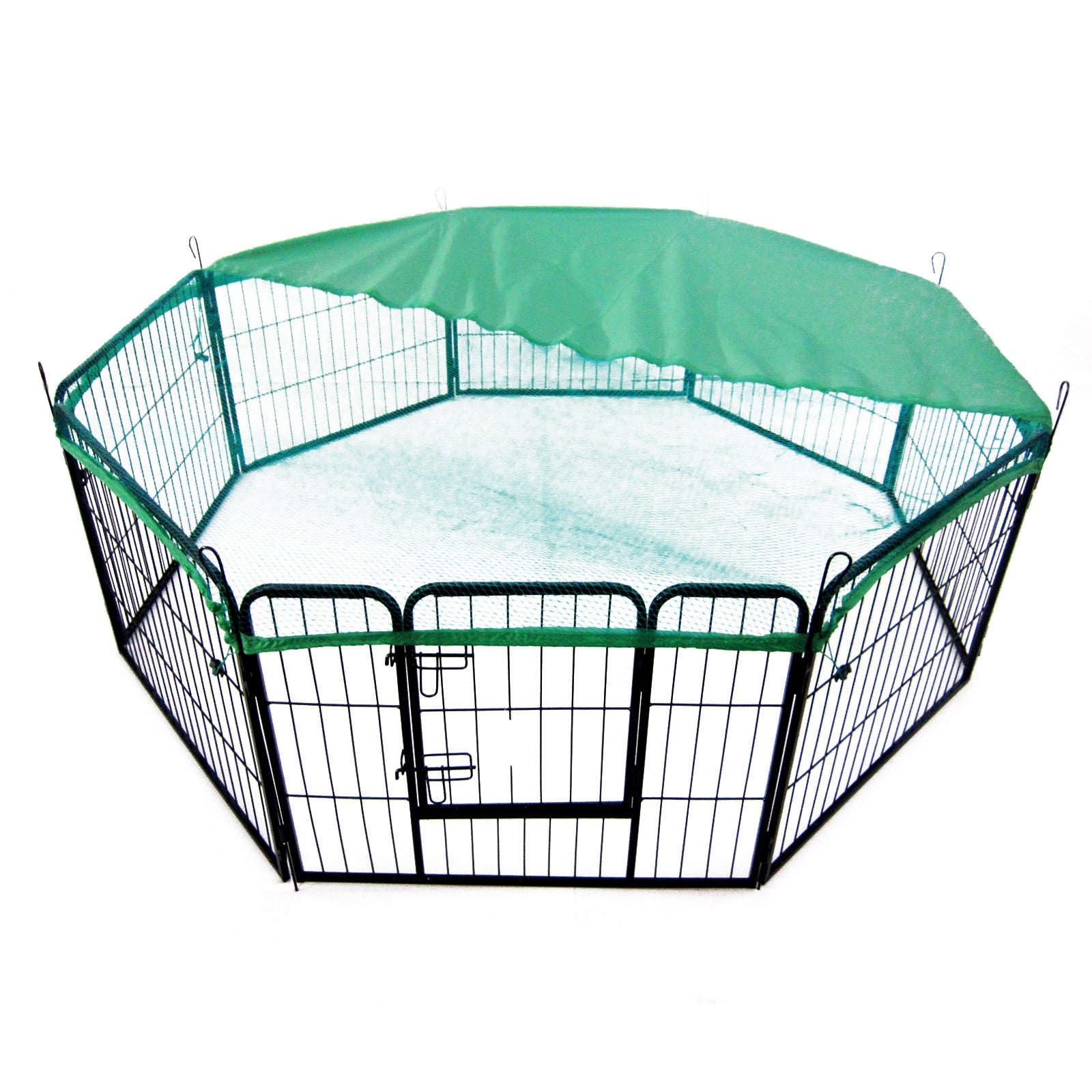 Paw Mate Green Net Cover for Pet Playpen 31in Dog Exercise Enclosure Fence Cage - SILBERSHELL