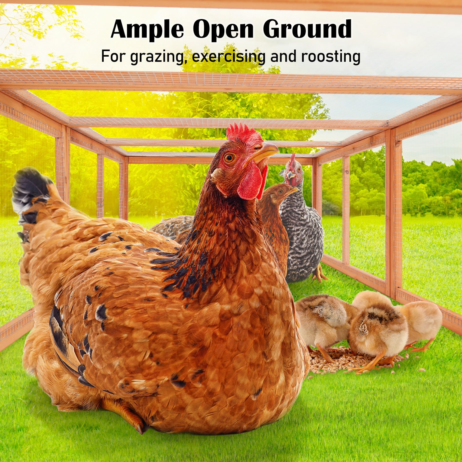 Paw Mate 180 x 90 x 48cm Chicken Coop Run Extension Rabbit Hutch Cage - SILBERSHELL