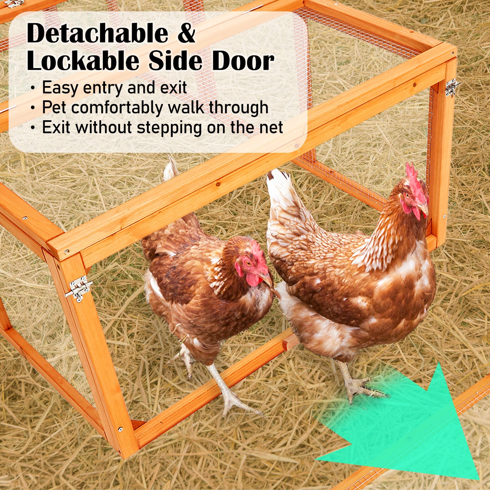 Paw Mate 180 x 90 x 48cm Chicken Coop Run Extension Rabbit Hutch Cage - SILBERSHELL