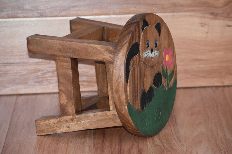 Kids Furniture stool chair cat theme - SILBERSHELL