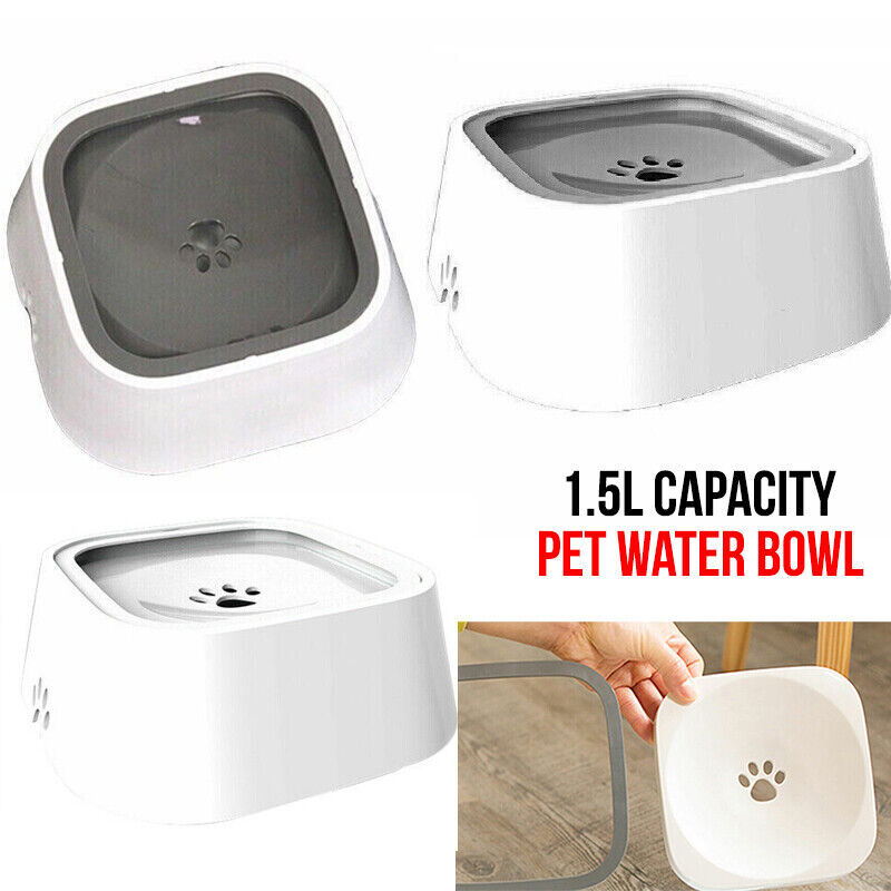 YES4PETS 1 x Medium Pet No Spill Feeder Bowl Dog Cat Puppy slow food Interactive Dish Dispenser - SILBERSHELL