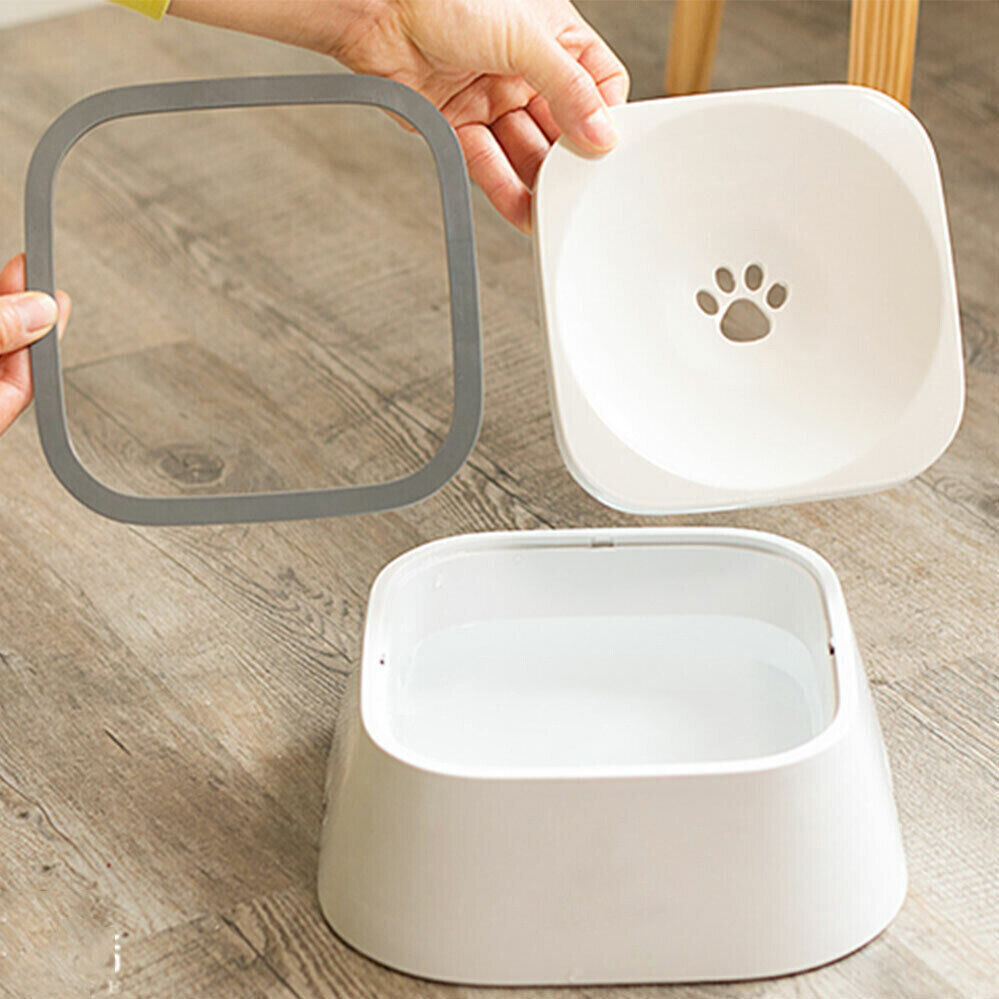 YES4PETS 1 x Medium Pet No Spill Feeder Bowl Dog Cat Puppy slow food Interactive Dish Dispenser - SILBERSHELL