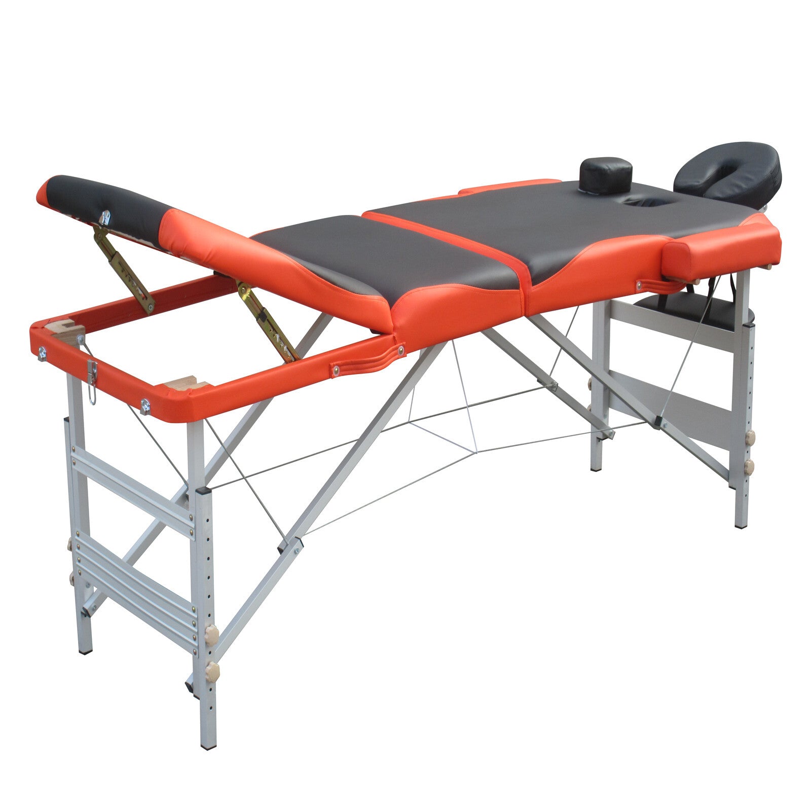 3 Fold Portable Aluminium Massage Table Massage Bed Beauty Therapy - SILBERSHELL