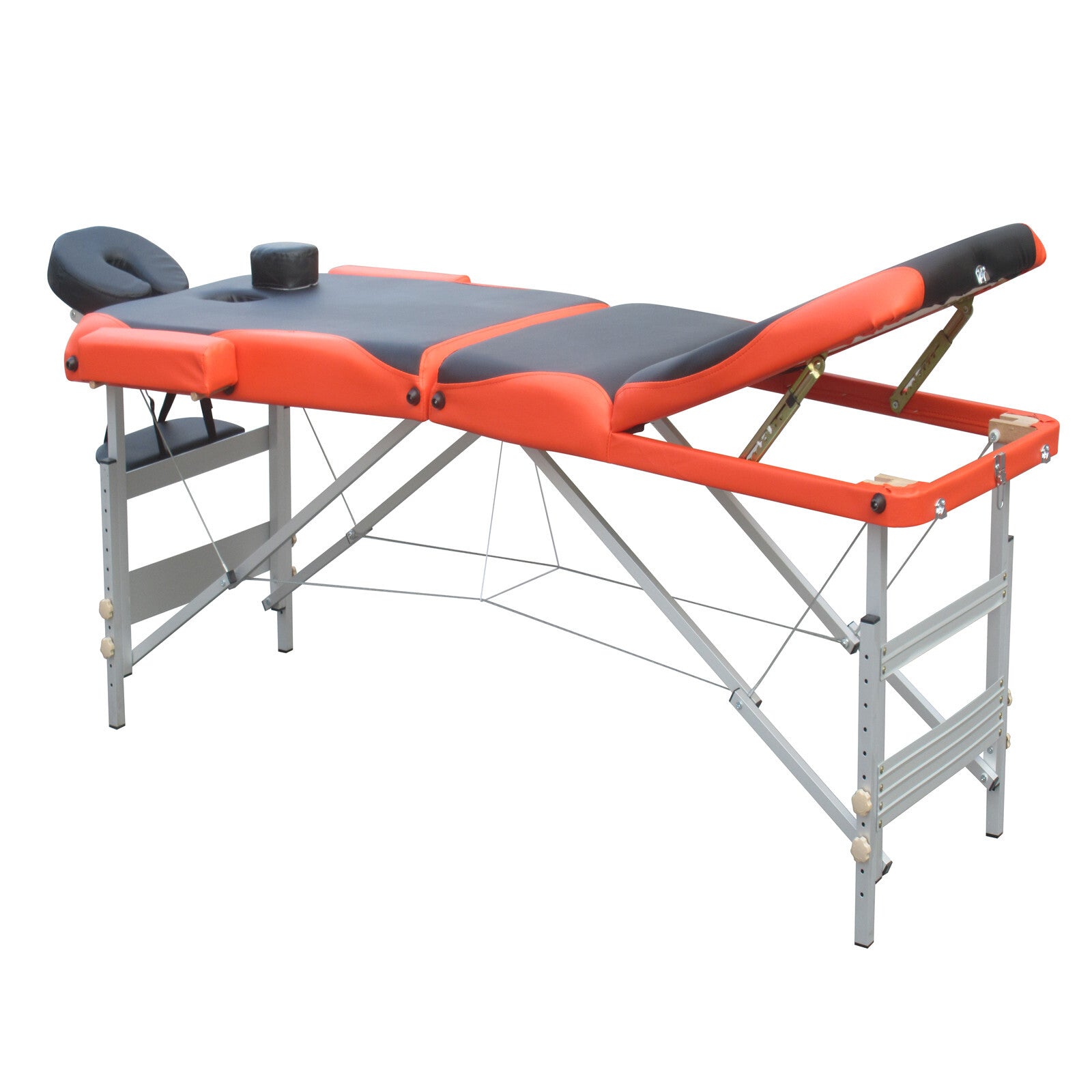 3 Fold Portable Aluminium Massage Table Massage Bed Beauty Therapy - SILBERSHELL