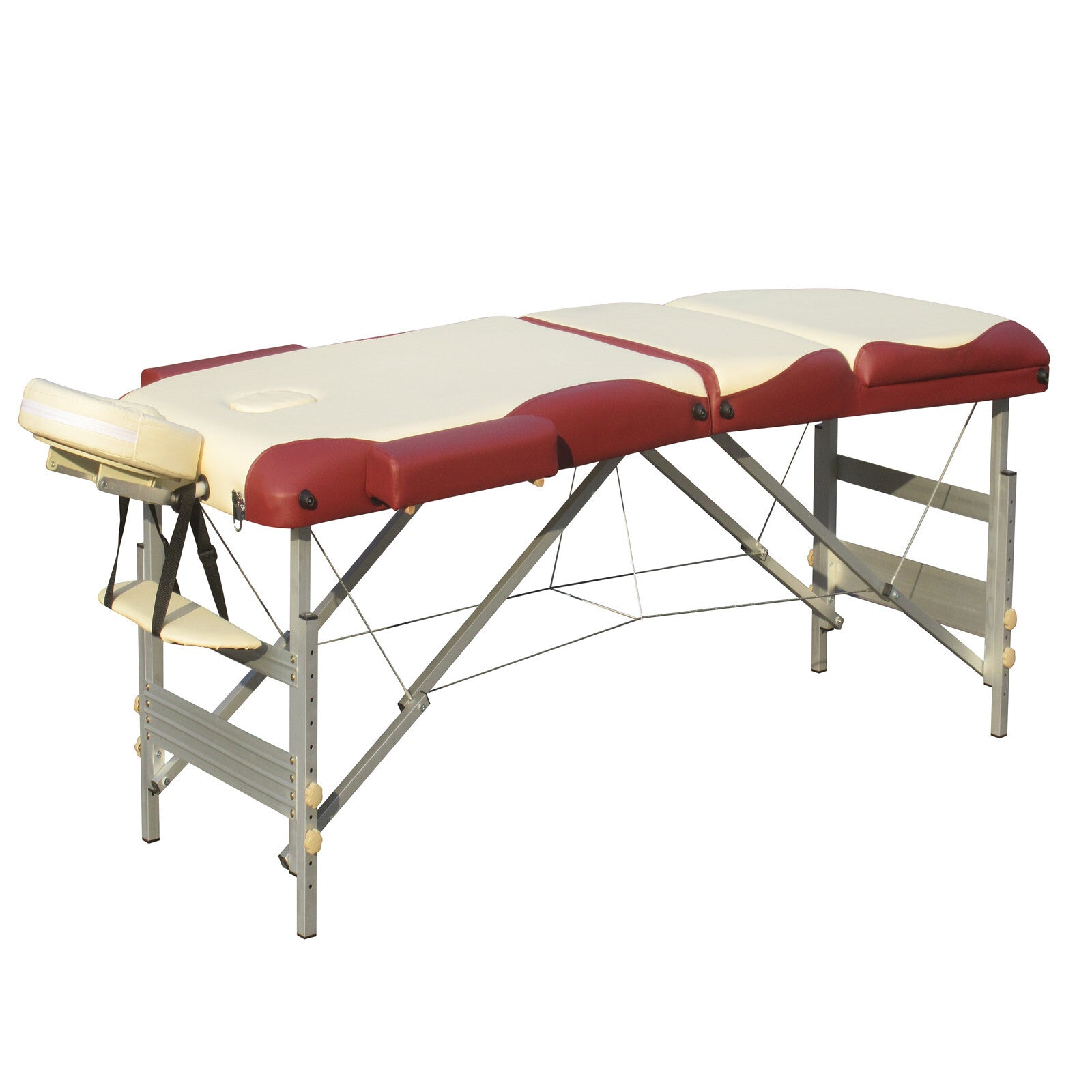 3 Fold Portable Aluminium Massage Table Massage Bed Beauty Therapy - SILBERSHELL