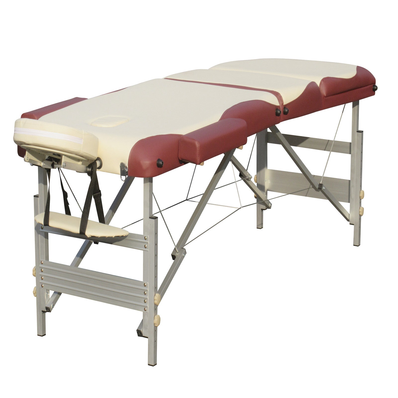 3 Fold Portable Aluminium Massage Table Massage Bed Beauty Therapy - SILBERSHELL