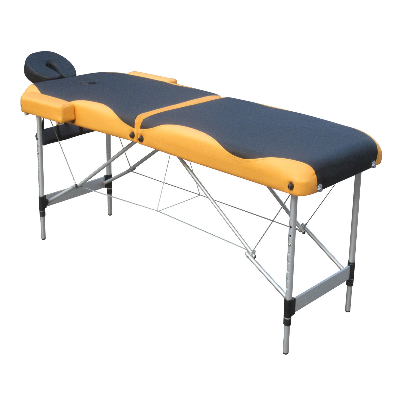 2 Fold Portable Aluminium Massage Table Massage Bed Beauty Therapy - SILBERSHELL