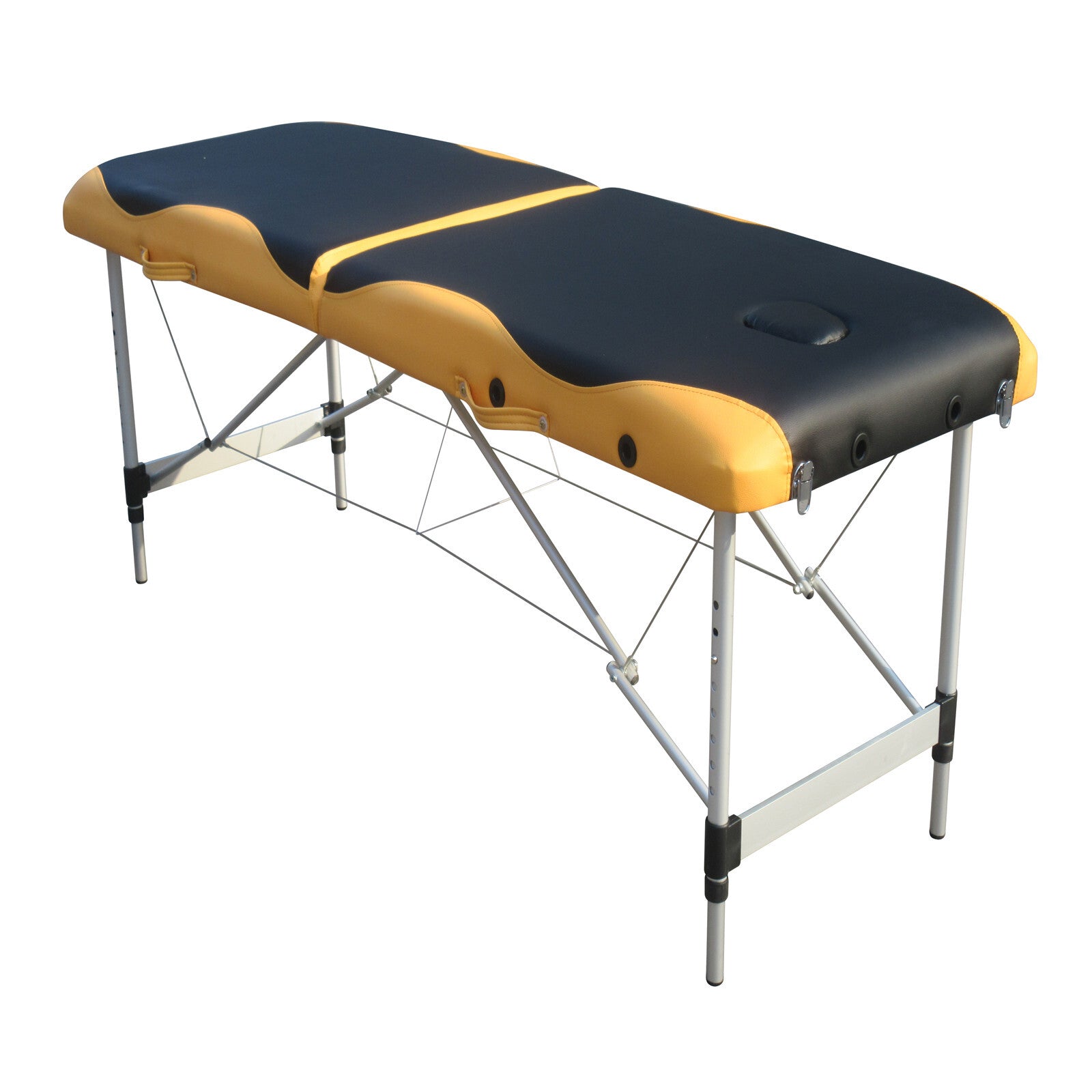 2 Fold Portable Aluminium Massage Table Massage Bed Beauty Therapy - SILBERSHELL