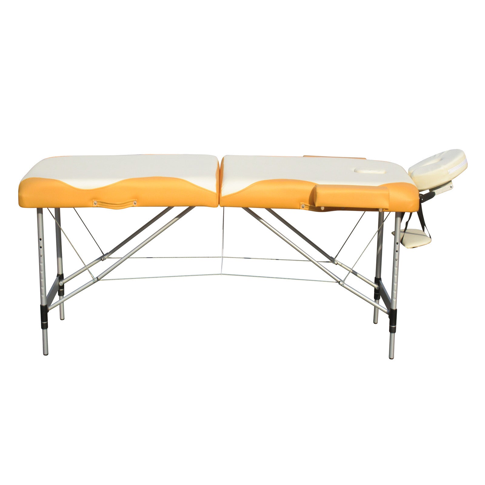 2 Fold Portable Aluminium Massage Table Massage Bed Beauty Therapy - SILBERSHELL
