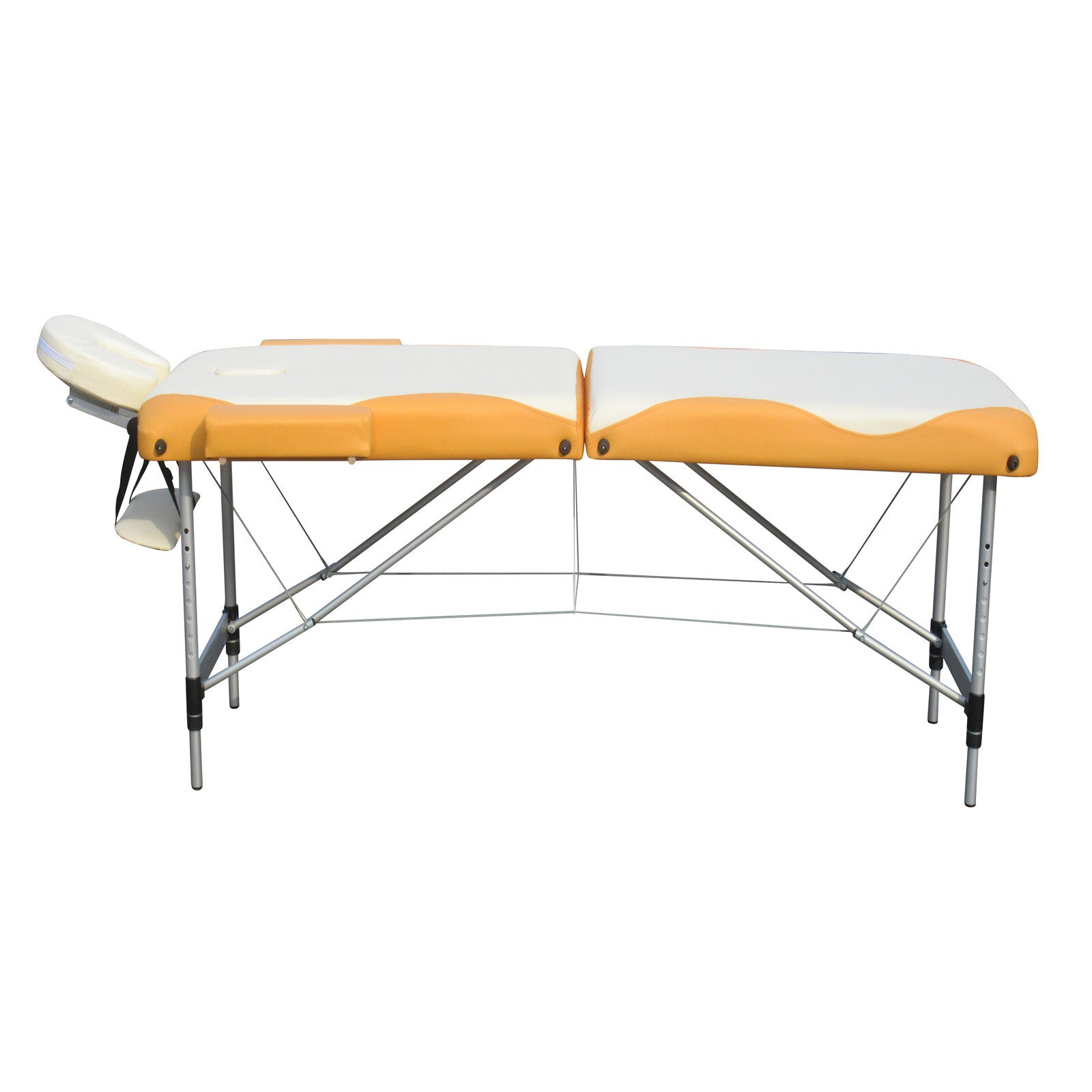 2 Fold Portable Aluminium Massage Table Massage Bed Beauty Therapy - SILBERSHELL