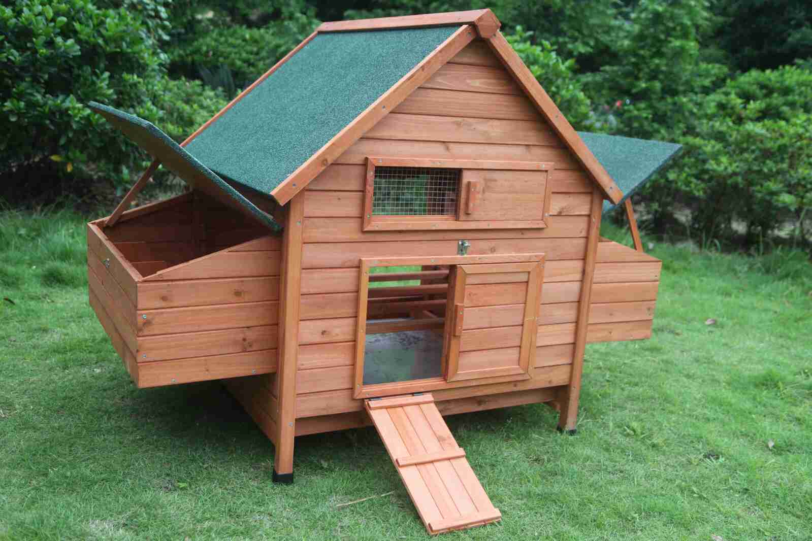 YES4PETS XL Chicken Coop Rabbit Hutch Cage Hen Chook House - SILBERSHELL