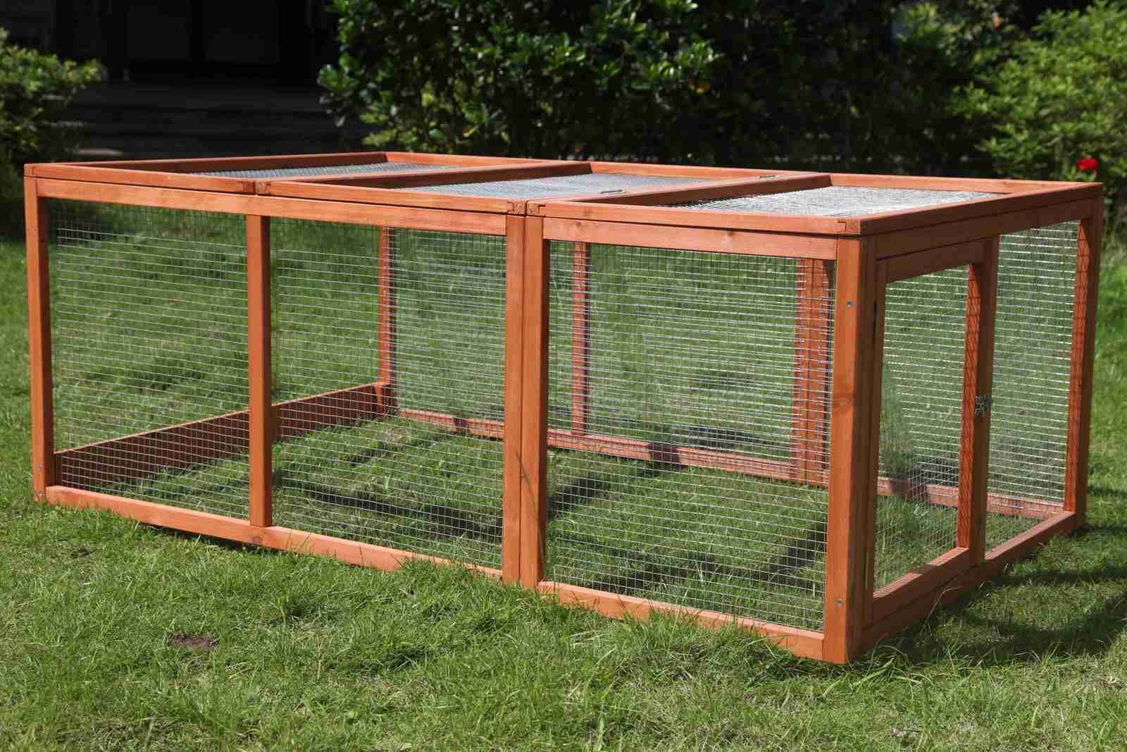 YES4PETS Large Chicken Coop Run Guinea Pig Cage Villa Extension Rabbit Hutch House Pen - SILBERSHELL