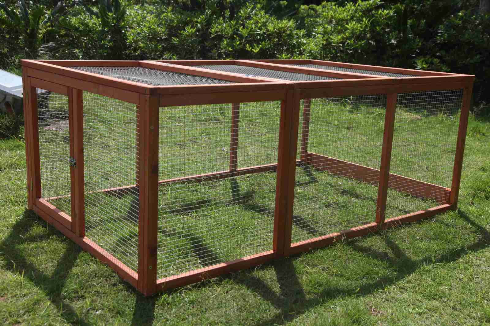 YES4PETS Large Chicken Coop Run Guinea Pig Cage Villa Extension Rabbit Hutch House Pen - SILBERSHELL