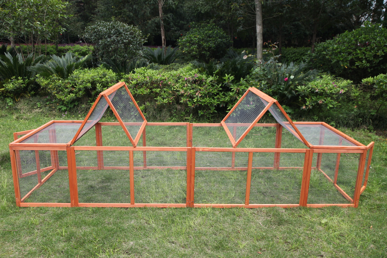 YES4PETS 290 cm XL Chicken Coop Run Guinea Pig Cage Villa Extension Rabbit Hutch Cat Kitten House Pen - SILBERSHELL