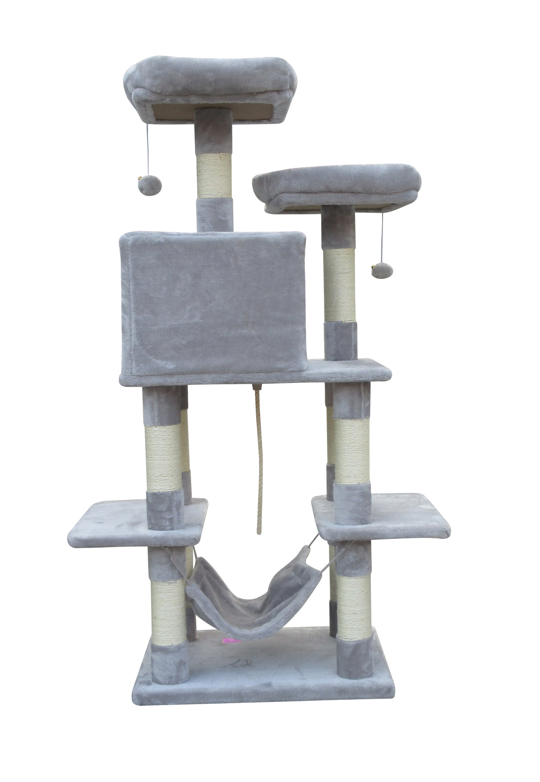 145 cm Cat Scratching Post Tree Scratcher Pole-Little Grey - SILBERSHELL