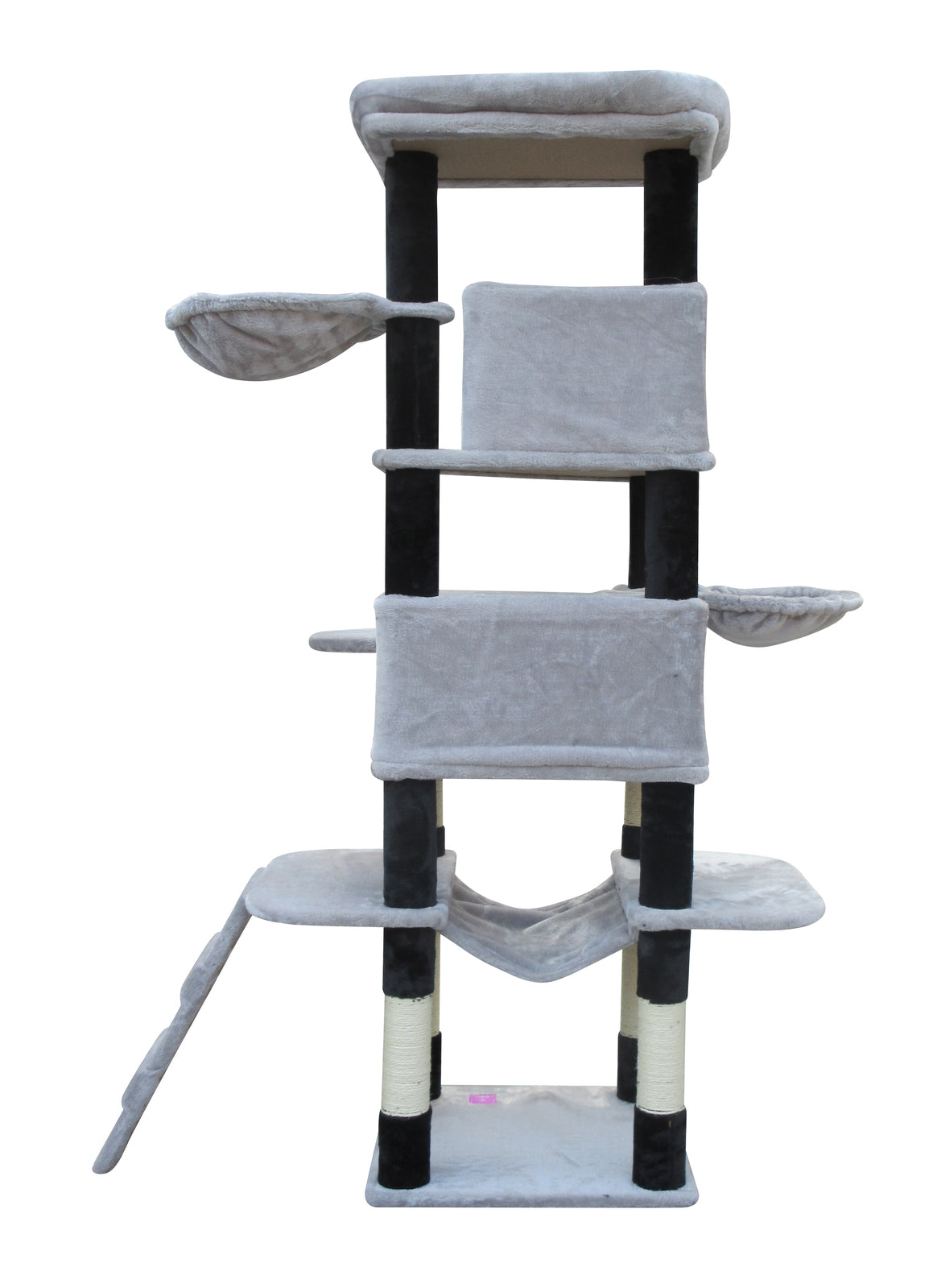 161 cm  Cat Scratching Post Tree Scratcher Pole-Light Grey - SILBERSHELL