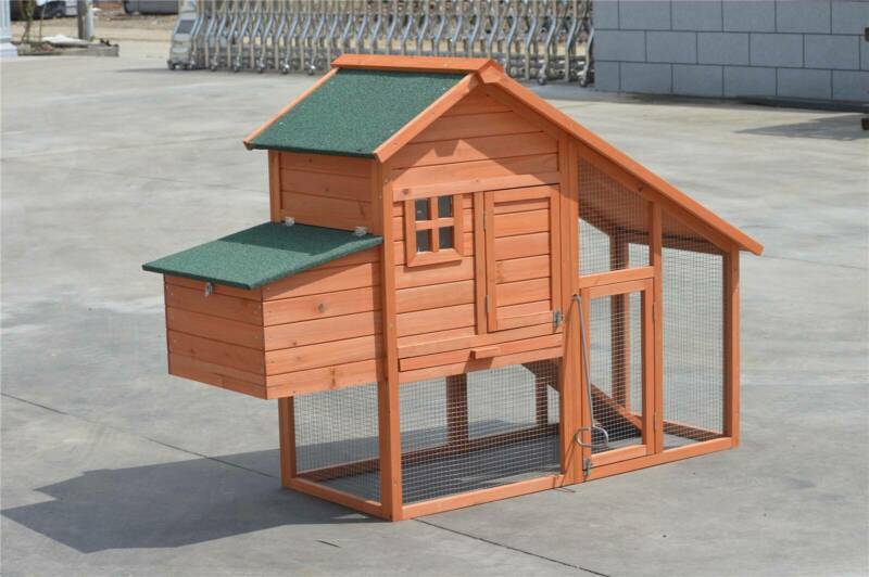 YES4PETS Large Chicken Coop Rabbit Hutch Ferret Cage Hen Chook Cat Kitten House - SILBERSHELL