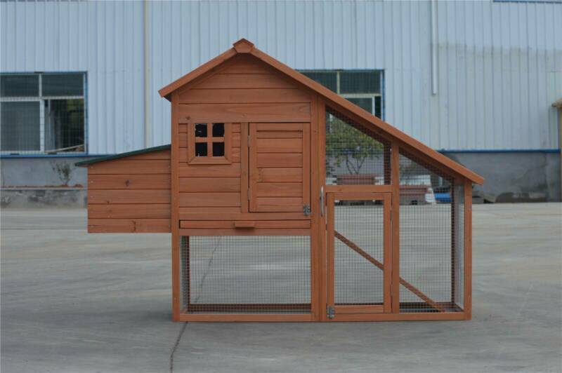 YES4PETS Large Chicken Coop Rabbit Hutch Ferret Cage Hen Chook Cat Kitten House - SILBERSHELL