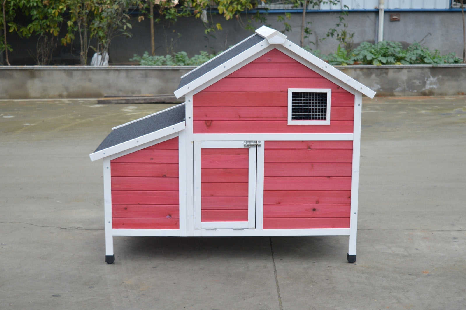 YES4PETS Red Chicken Coop Rabbit Hutch Cat Cage Hen Chook House - SILBERSHELL