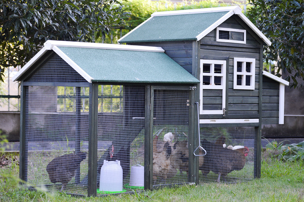 YES4PETS XL Chicken Coop Rabbit Hutch Guinea Pig Cage Ferret House - SILBERSHELL