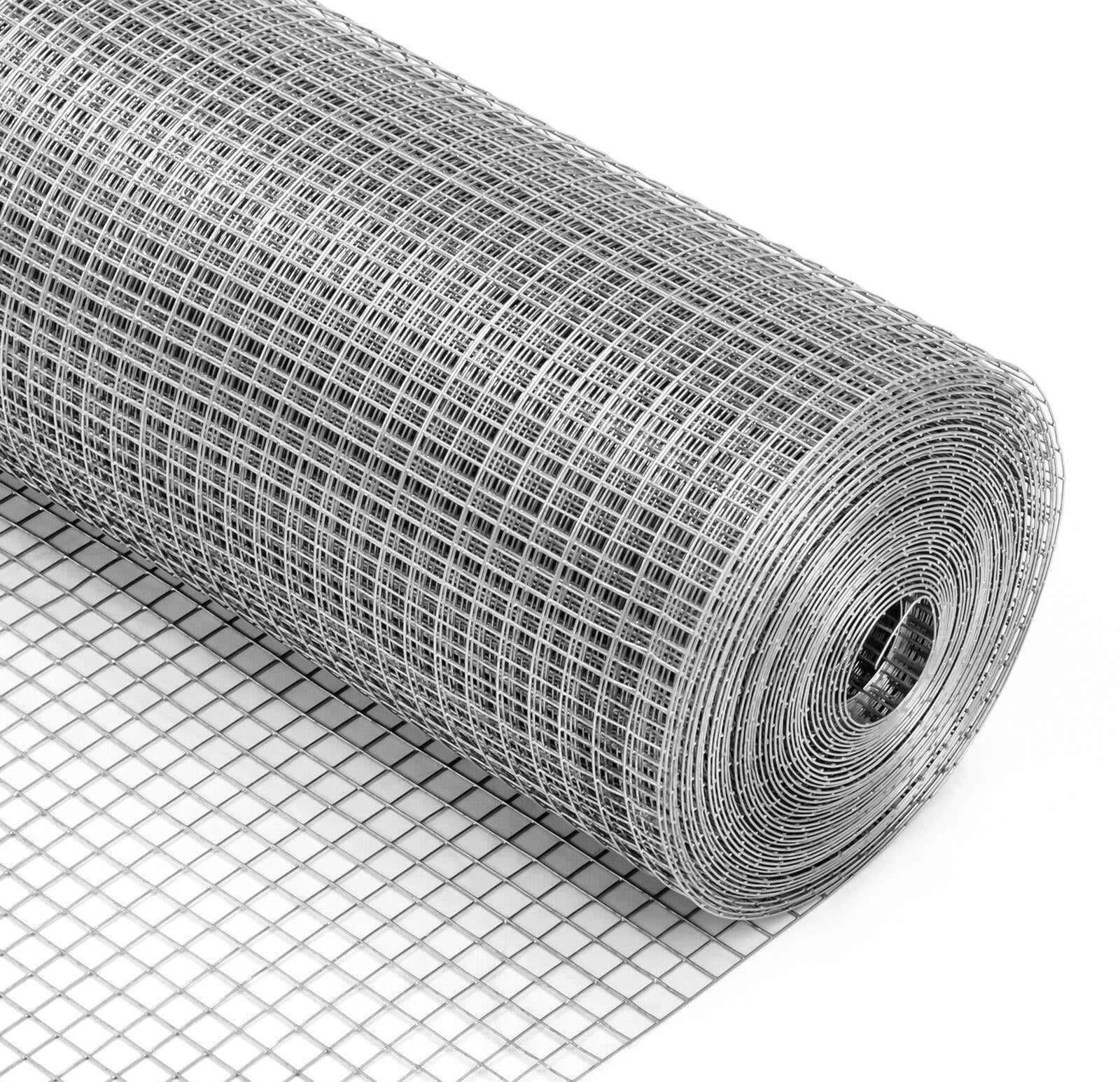 YES4PETS 1 x 10 M Galvanised Wire Mesh Garden Pet Chicken Coop Fencing Bird Netting Mesh - SILBERSHELL