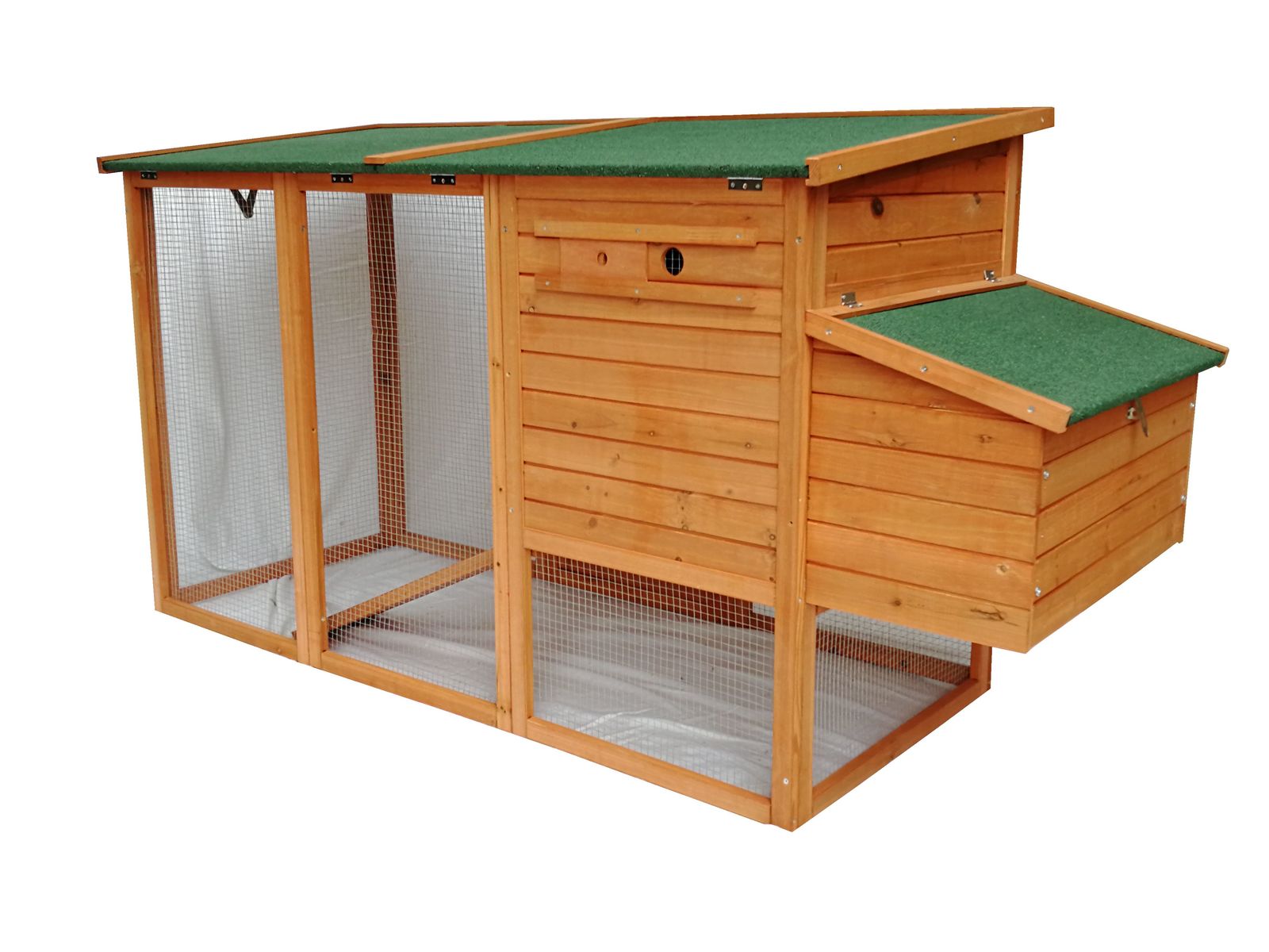 YES4PETS Large Chicken Coop Rabbit Hutch Ferret Cat Guinea Pig Cage Hen Chook House With Open Roof - SILBERSHELL