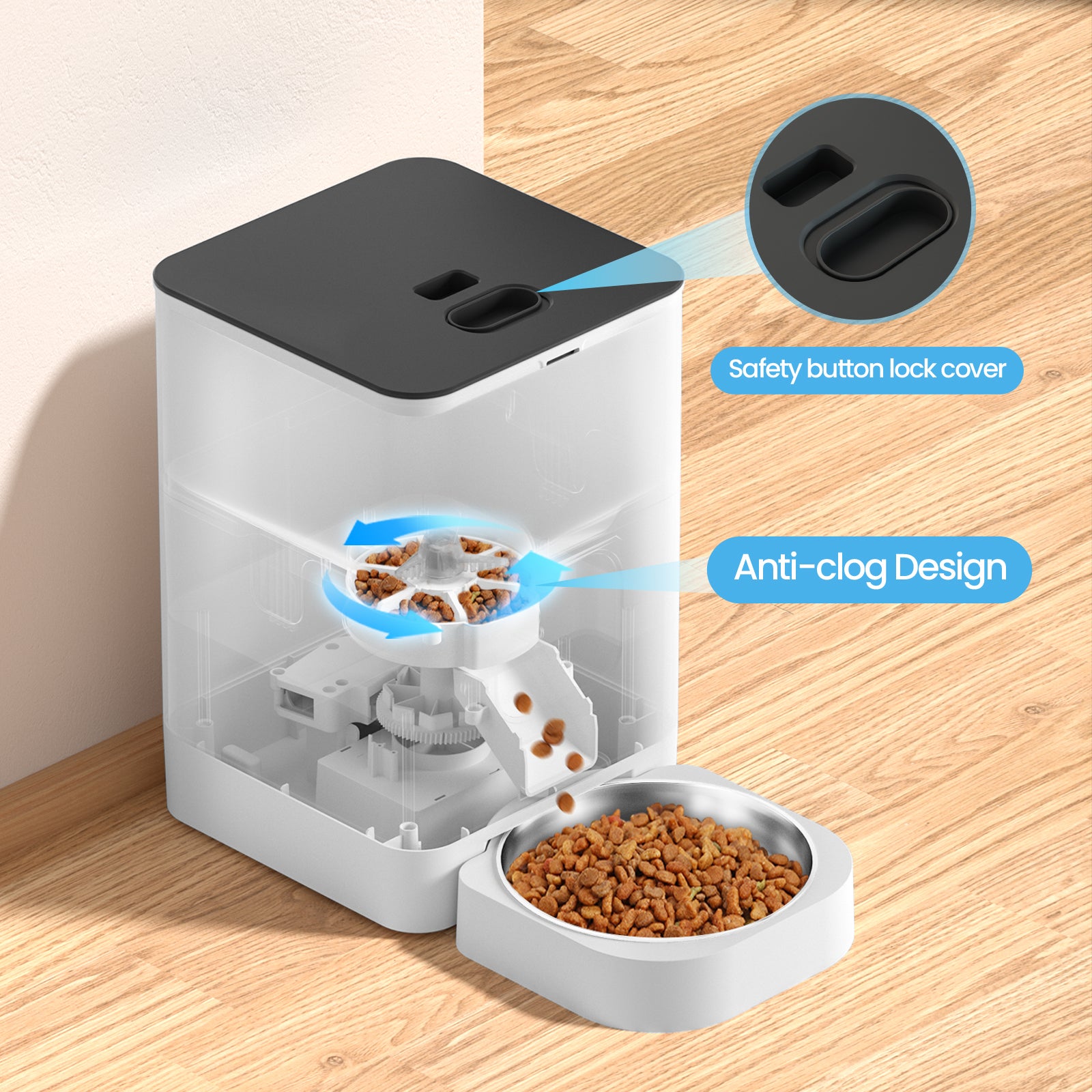 YES4PETS 6L Automatic Digital Pet Dog Cat Feeder Food Bowl Dispenser - SILBERSHELL