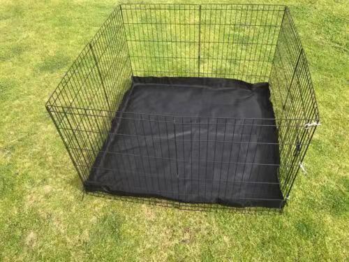 YES4PETS 24' Dog Rabbit Playpen Exercise Puppy Enclosure Fence With Canvas Floor - SILBERSHELL