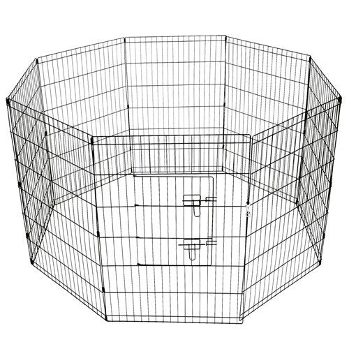 YES4PETS 36' Dog Rabbit Playpen Exercise Puppy Cat Enclosure Fence With Cover - SILBERSHELL