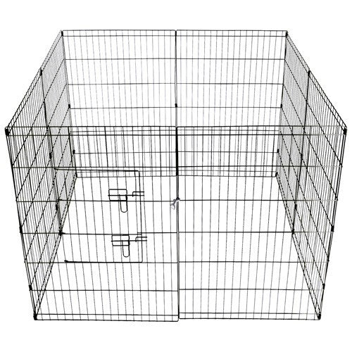 YES4PETS 36' Dog Rabbit Playpen Exercise Puppy Cat Enclosure Fence With Cover - SILBERSHELL