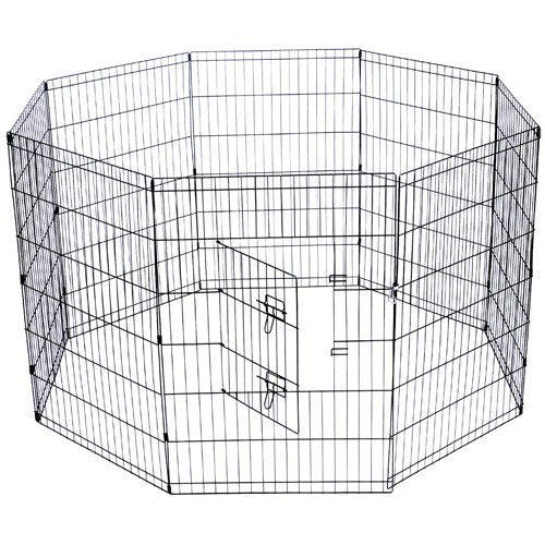 YES4PETS 36' Dog Rabbit Playpen Exercise Puppy Cat Enclosure Fence With Cover - SILBERSHELL