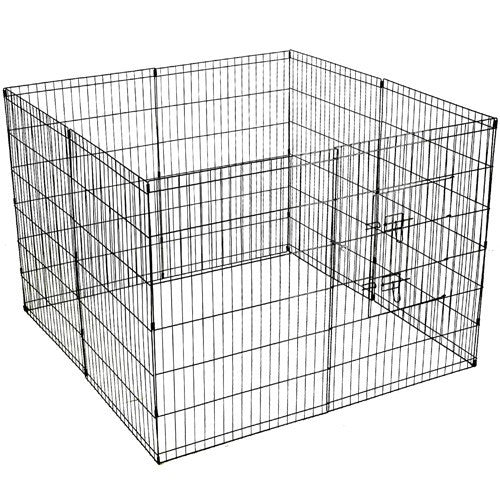 YES4PETS 36' Dog Rabbit Playpen Exercise Puppy Cat Enclosure Fence With Cover - SILBERSHELL