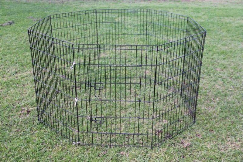 YES4PETS 42' Dog Rabbit Playpen Exercise Puppy Cat Enclosure Fence - SILBERSHELL