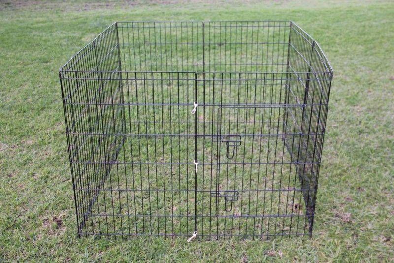 YES4PETS 42' Dog Rabbit Playpen Exercise Puppy Cat Enclosure Fence - SILBERSHELL