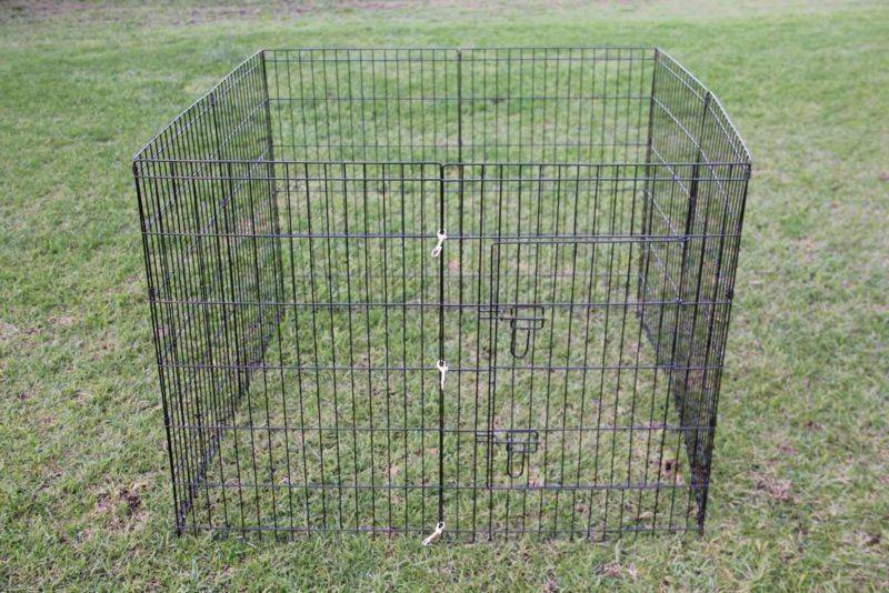 YES4PETS 120 cm 8 Panel Pet Dog Playpen Exercise Chicken Cage Puppy Crate Enclosure Cat Fence - SILBERSHELL