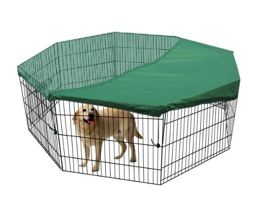 YES4PETS Fit 24' 30' 36' 42' Exercise Pen Enclosure Playpen Cover - SILBERSHELL