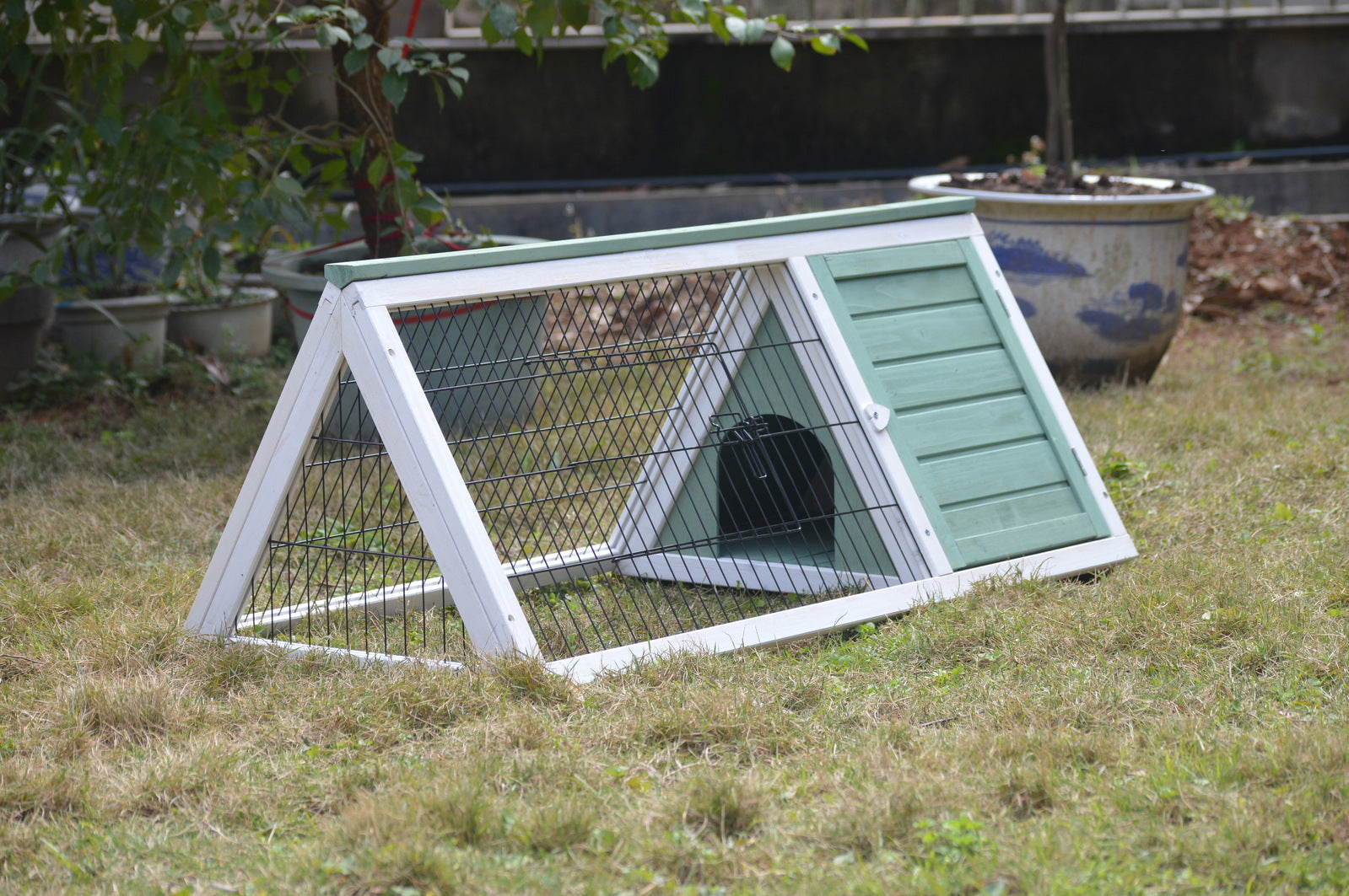 YES4PETS Rabbit Hutch Guinea Pig Cage , Ferret cage - SILBERSHELL