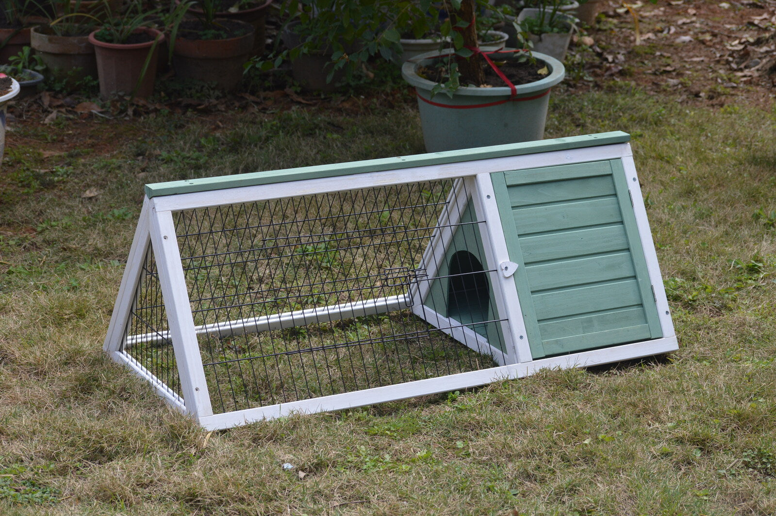 YES4PETS Rabbit Hutch Guinea Pig Cage , Ferret cage - SILBERSHELL