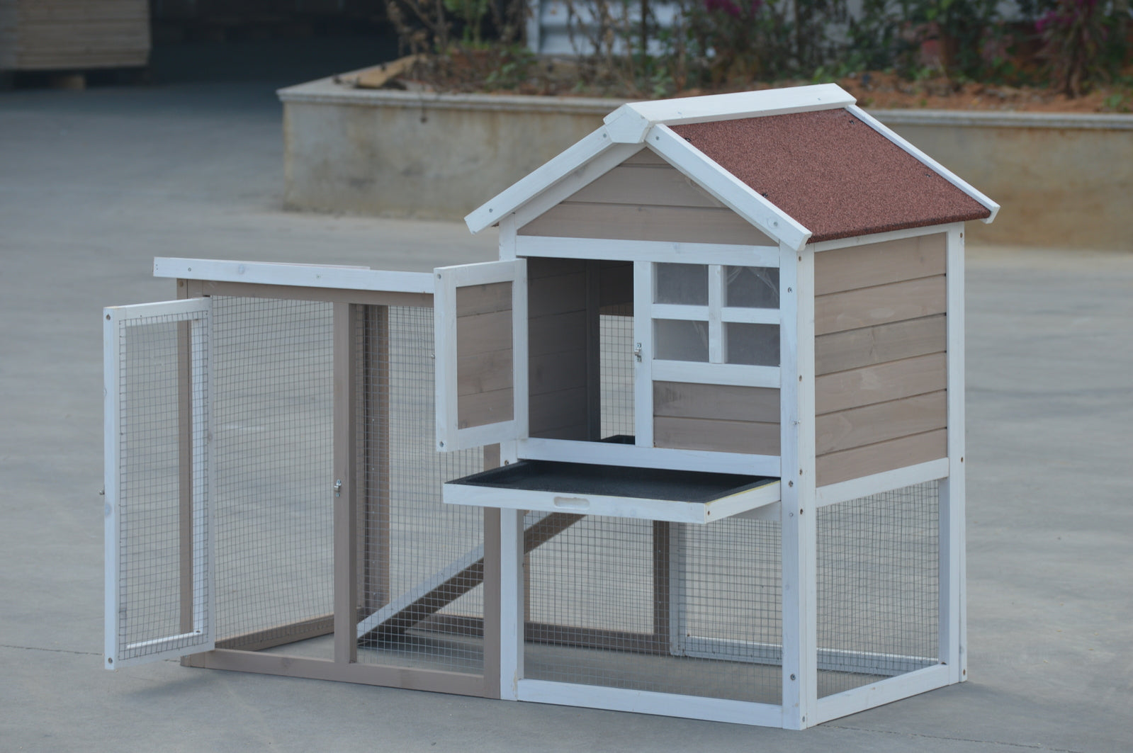 YES4PETS Rabbit Hutch Small  Ferret Guinea Pig Cage Hen Chook Cat Kitten House - SILBERSHELL