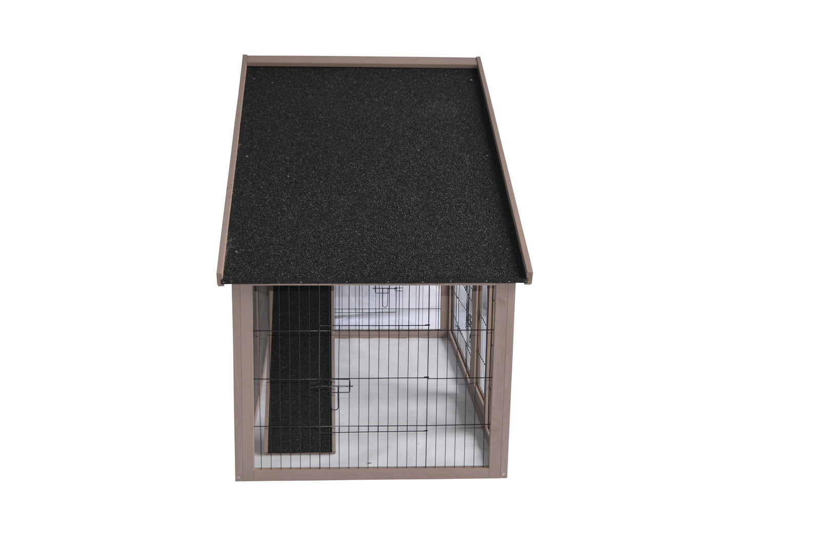 YES4PETS Grey Chicken Coop Rabbit Hutch Ferret Cage Hen Chook House - SILBERSHELL
