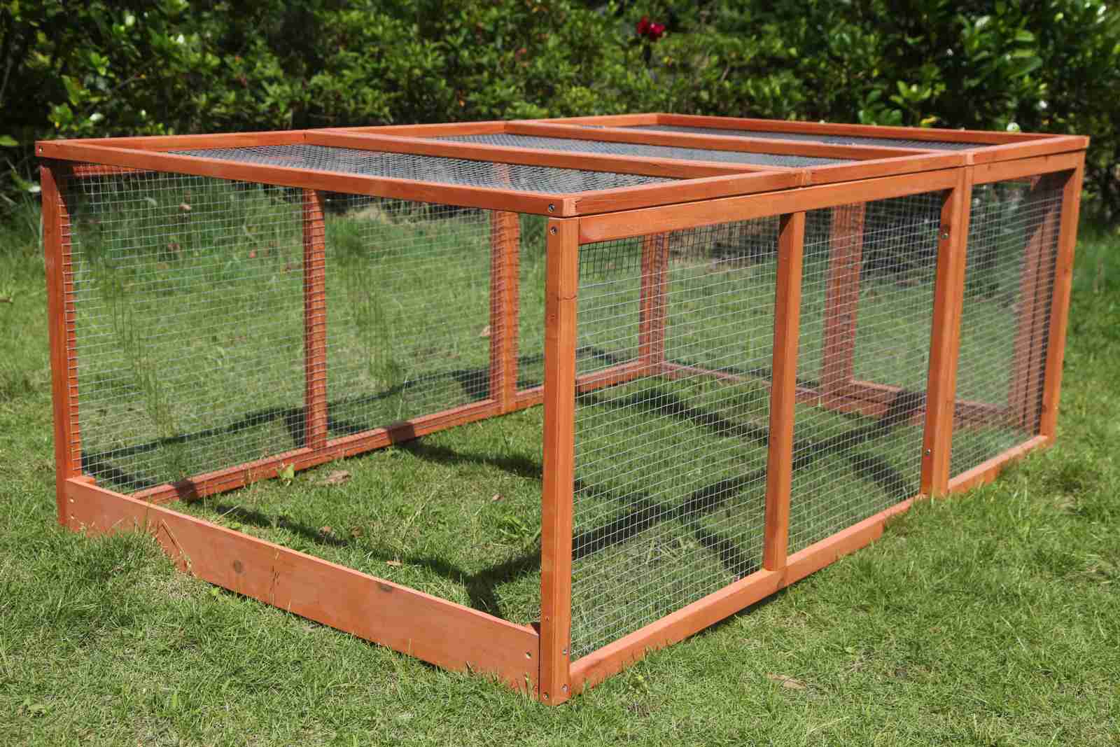 YES4PETS Large Chicken Coop Run Guinea Pig Cage Villa Extension Rabbit Hutch House Pen - SILBERSHELL