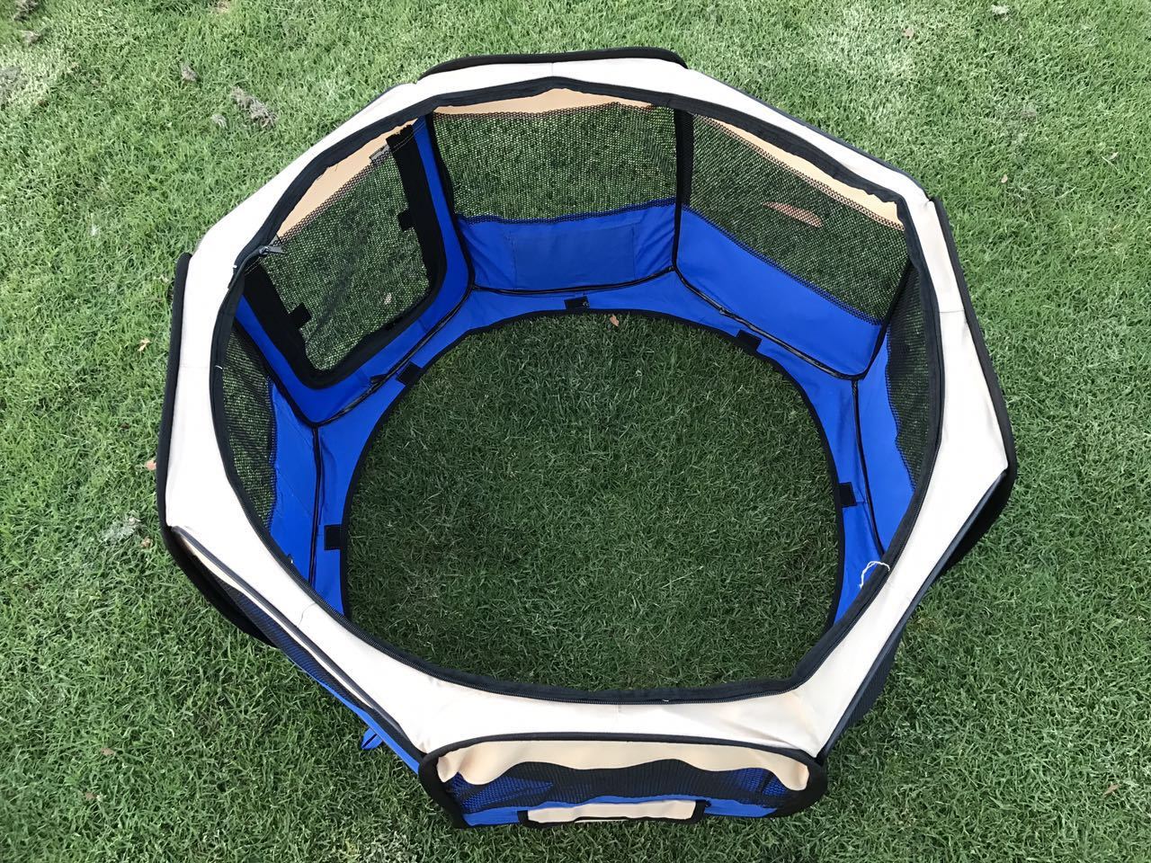 YES4PETS Medium Blue Pet Dog Cat Dogs Puppy Rabbit Tent Soft Playpen - SILBERSHELL